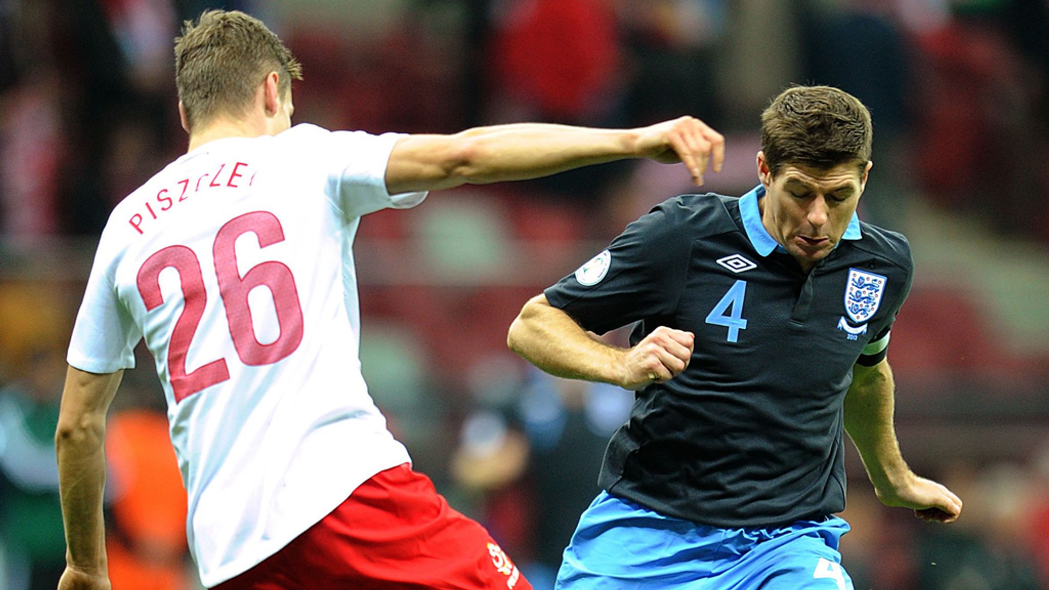 Kit Crimes ⚽️ on X: Inspired by a bewildering stat by @squadnos - Steven  Gerrard never wore 8 for England - here he is wearing 9 versus Hungary in  2006. Disgusting scenes.  / X