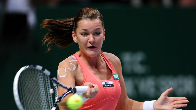 During White Group match against Sara Errani