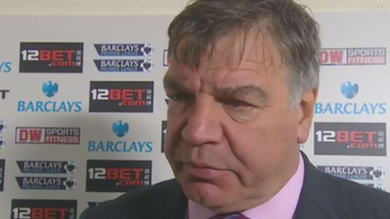 Sam Allardyce: Felt his players were careless in possession of the ball