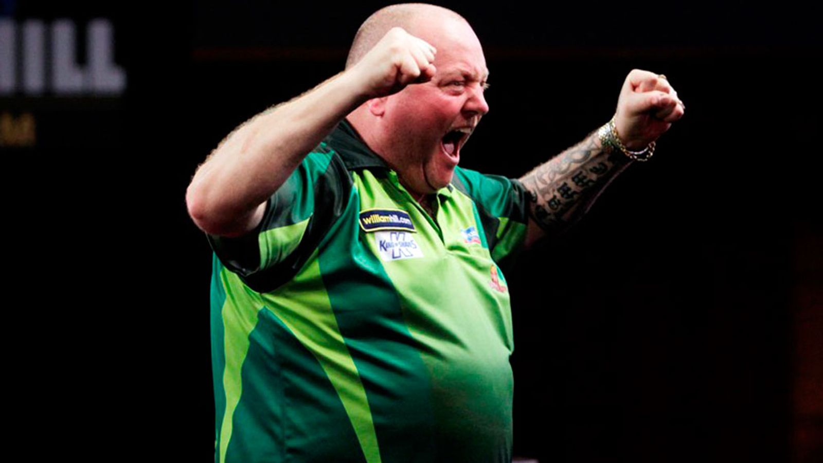 Andy Hamilton reached the quarterfinals of the Grand Slam of Darts on