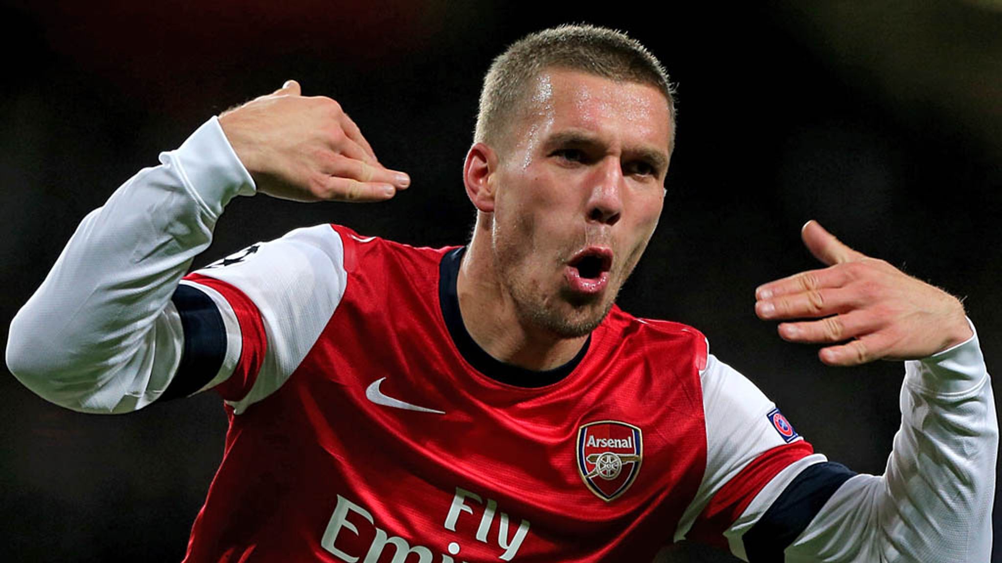 Arsenal striker Lukas Podolski confident of success against old club Bayern Munich | Football News | Sky Sports