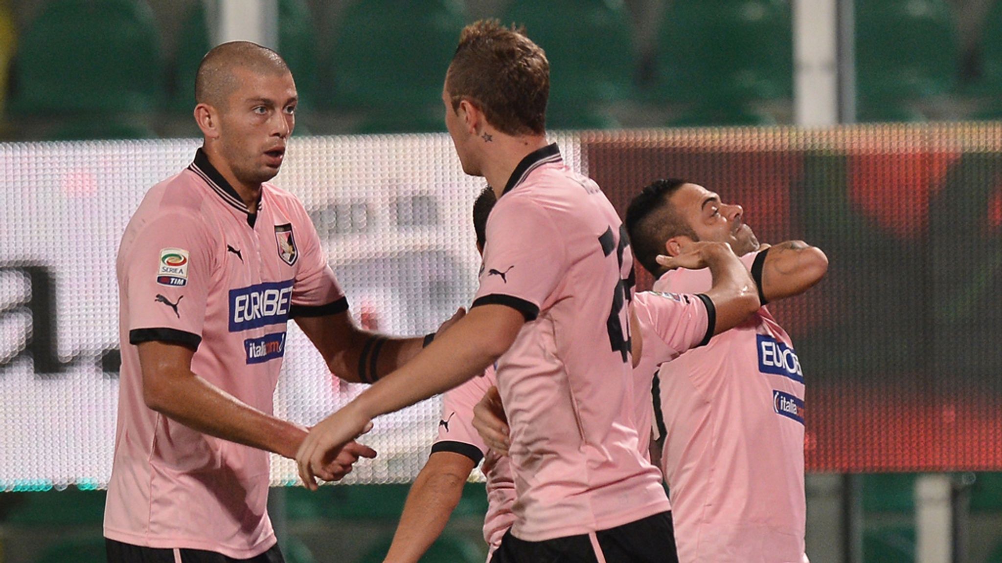 Wallpaper football club, Series A, Palermo, Palermo, Pink-black