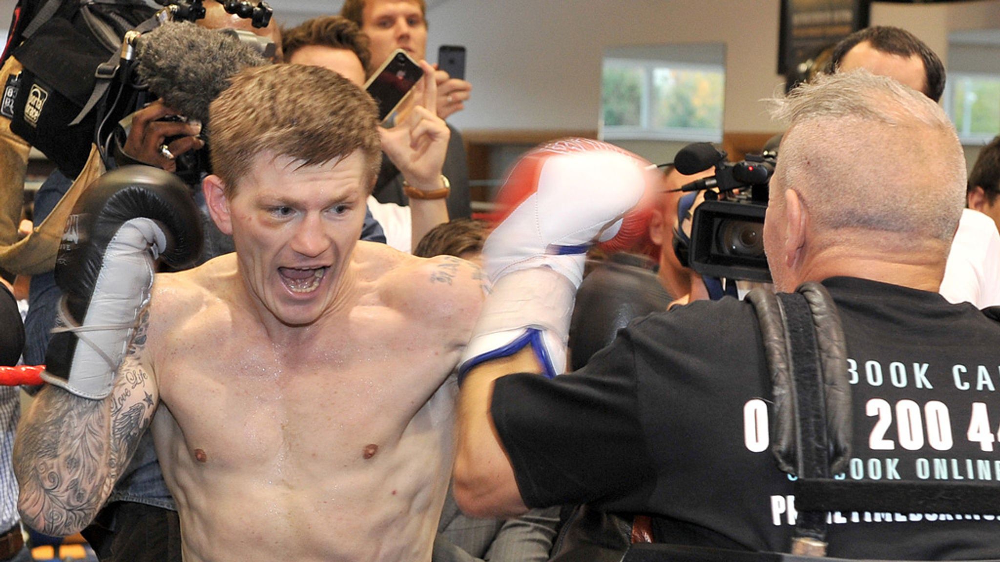 Ricky Hatton in confident mood ahead of his return to the ring on