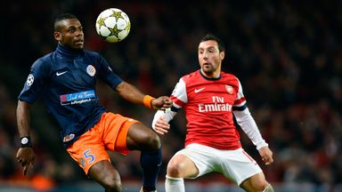 Image of Henri Bedimo: In action against Arsenal