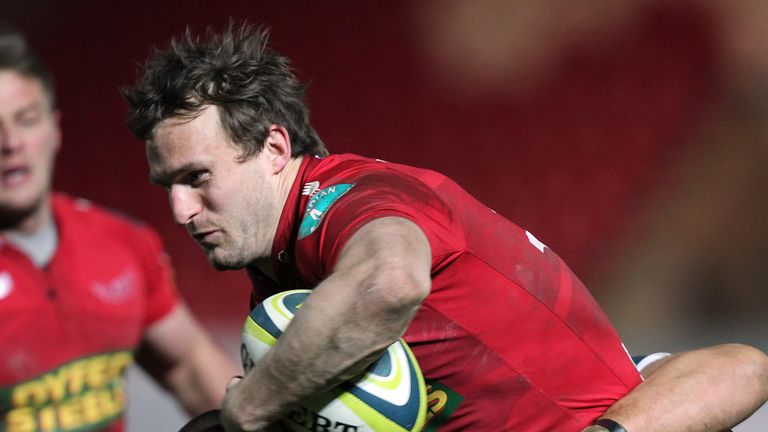 Andy Fenby: Scored the only try for Scarlets