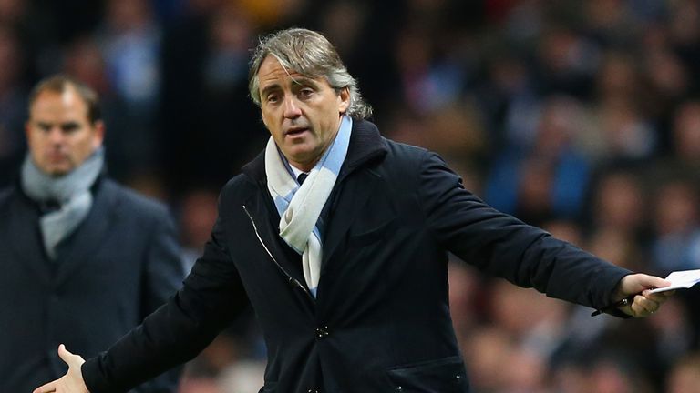 Roberto Mancini: Saw Manchester City grind out a 2-1 victory over Tottenham