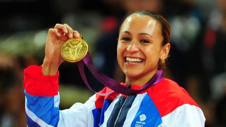 Jessica Ennis triumphs at London Olympic Games winning Gold in the Heptathalon
