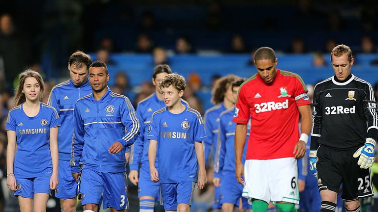 Chelsea faced Swansea in the first leg of their Capital One Cup semi-final at Stamford Bridge
