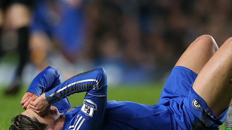 Torres showed his frustrations as Chelsea struggled to find a way back into the game