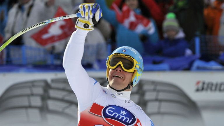 Christof Innerhofer wins the Wengen downhill in Switzerland