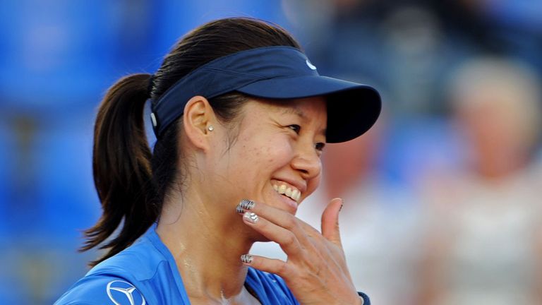 Li Na: All smiles after finishing off Klara Zakopalova following a nervy final set