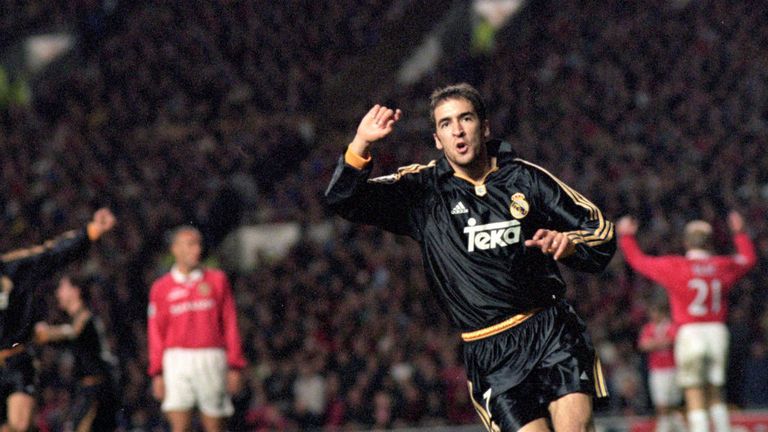 Legendary Spanish striker Raul was among the goals to help eliminate United at Old Trafford in 2000