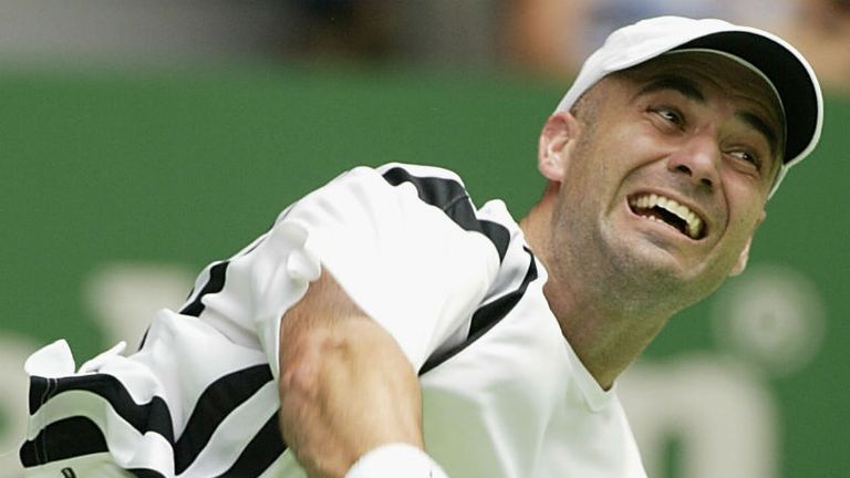Andre Agassi pictured on his way to winning the Australian Open in 2003, the last of his four mens singles wins in the tournament