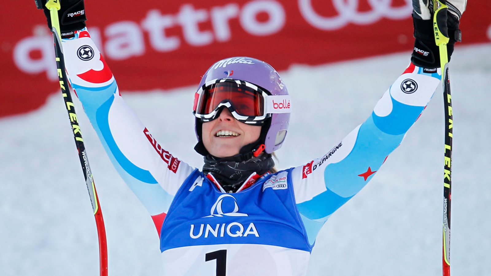 Tessa Worley beats Tina Maze to win giant slalom at Alpine World Ski ...