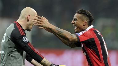 Boateng (r): scored Milan's opener