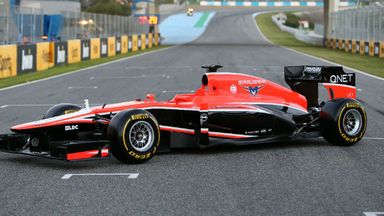 The Marussia MR02 was revealed at Jerez