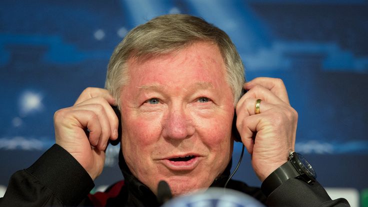 Sir Alex seems pretty relaxed as deals with media from across the globe in the build-up to 'The Perfect Match'