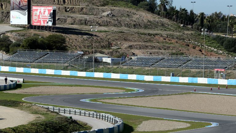 Nico Rosberg on track at Jerez