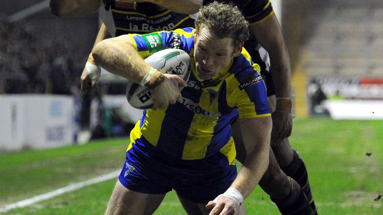 Joel Monaghan: Scored two of Warrington&#39;s seven tries