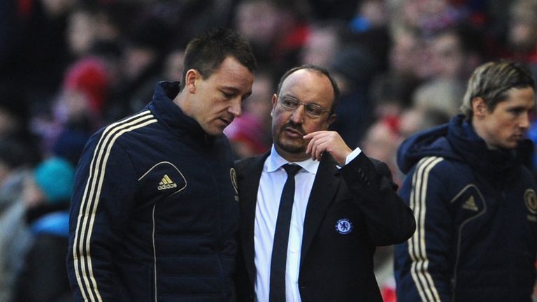 Rafa Benitez and John Terry: Both men have denied reports of strained relationship