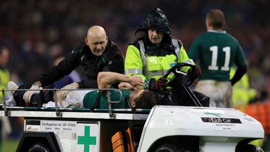 Eoin Reddan: Needed oxygen before being taken off the field during Ireland's draw with France