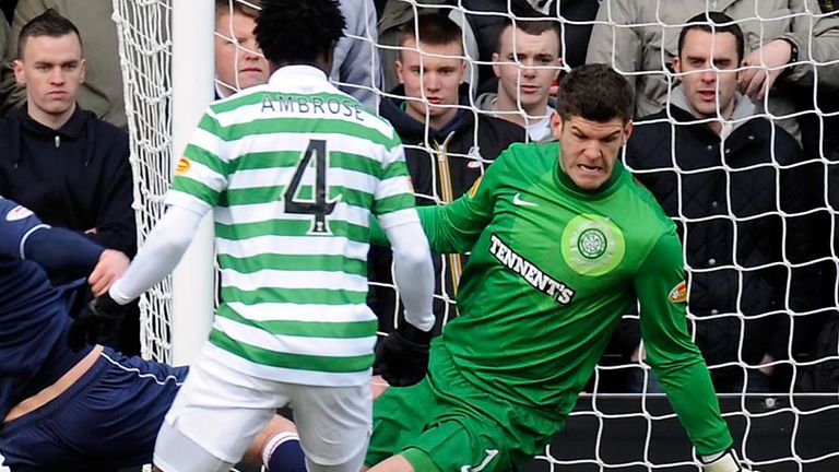 Fraser Forster was in action in Dingwall