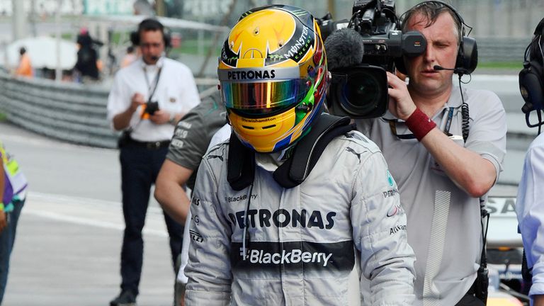 Lewis Hamilton: Had set his sights on a first Mercedes pole