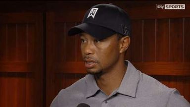 Woods happy with round on 'different' course