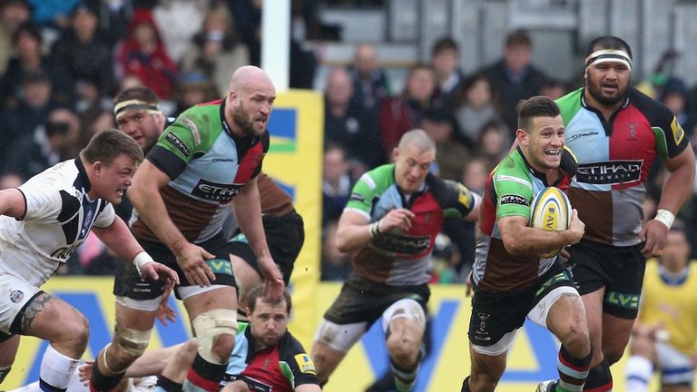 Danny Care on the charge for Quins