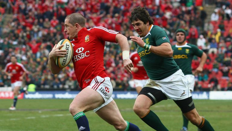 Shane Williams: Wales wing in action for the Lions in 2009