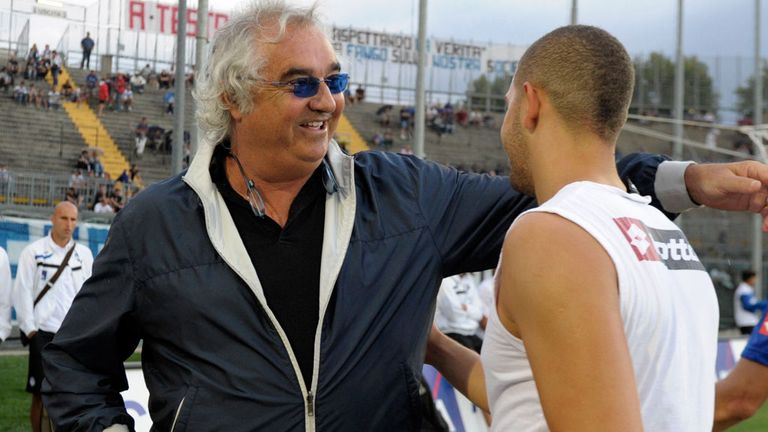 Flavio Briatore with QPR star Adel Taarabt