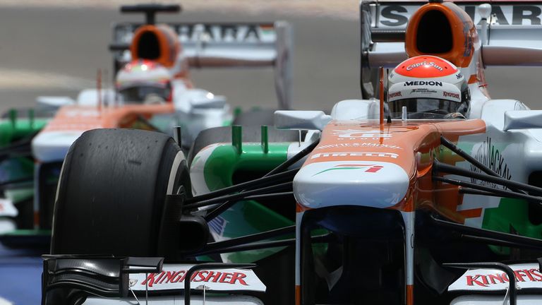 Both of the Force India cars made it through to Q3
