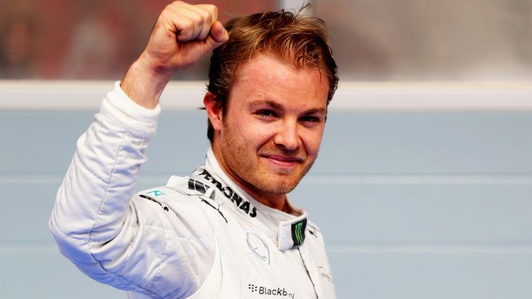 Rosberg claimed the second pole of his career