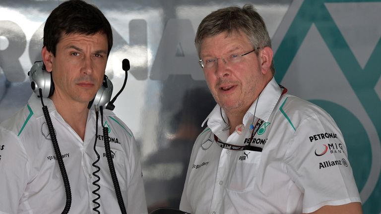 Toto Wolff and Ross Brawn