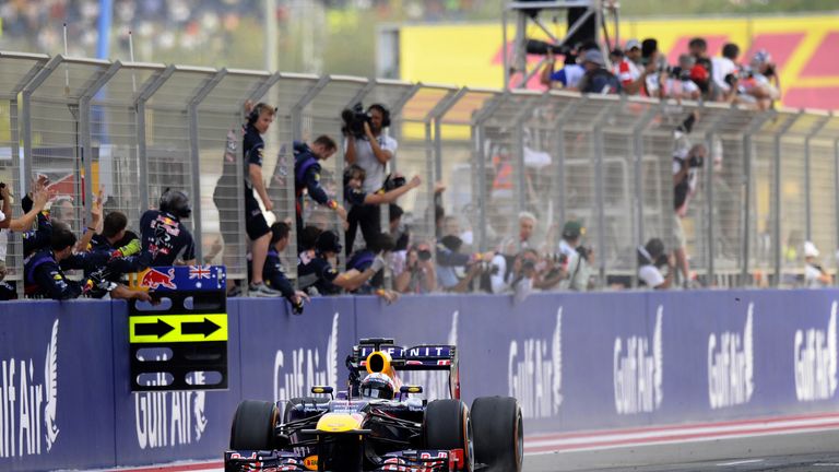 Red Bull welcome Vettel across the line