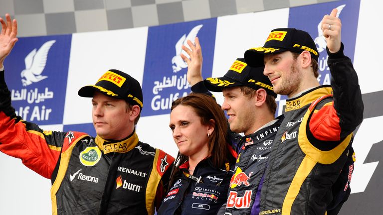 The Bahrain podium