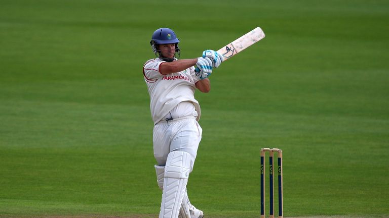 Glamorgan all-rounder Jim Allenby batting in the LV County Championship