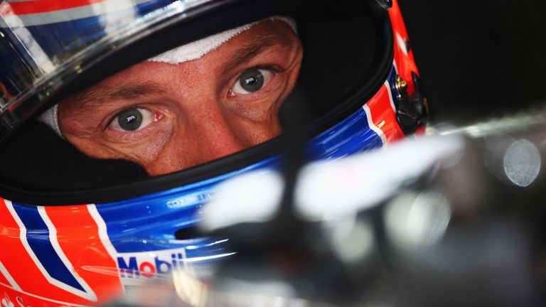 Jenson Button: Said the lap time drop-off on softs was large