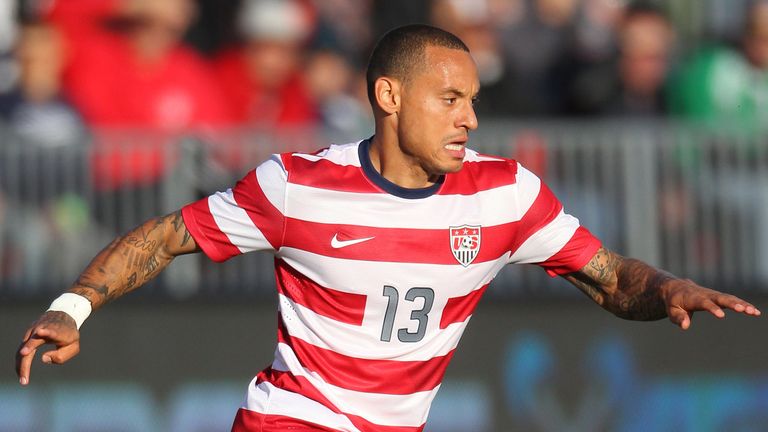 Jermaine Jones in action for the USA against Canada.