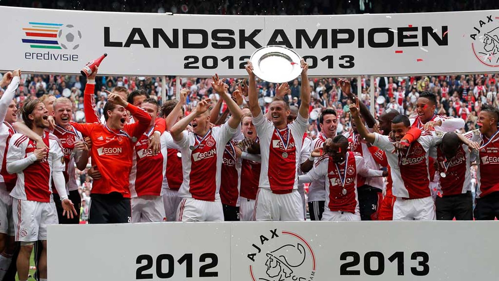 Ajax Win Third Consecutive Dutch Eredivisie Title With 5-0 Thrashing Of ...