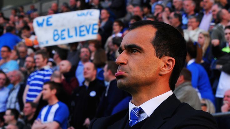 Wigan manager Roberto Martinez ahead of the crucial Premier League match between his side and Swansea City at the DW Stadium