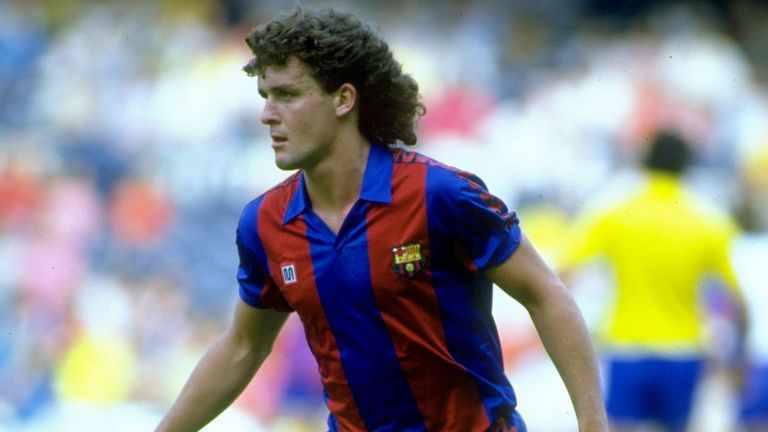 Hughes joined Barcelona and scored four goals in 28 appearances, before being loaned to Bayern Munich for a year.