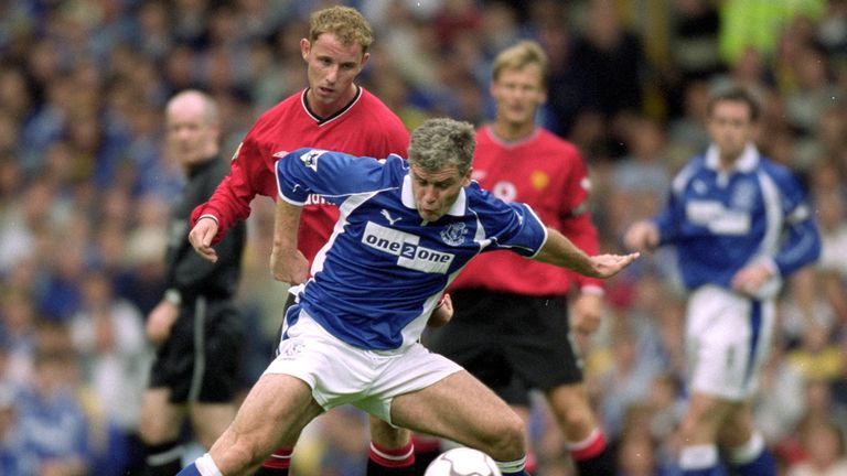 Hughes then returned north to Everton but he only played 16 times in two seasons.