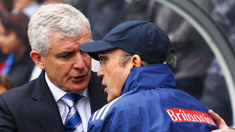Hughes was sacked by QPR after less than a year in charge, before Rangers were relegated. Hughes remains in the PL after replacing Tony Pulis at Stoke.