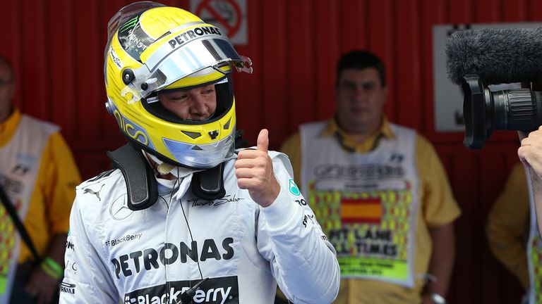 Nico Rosberg: On pole but feeling cautious