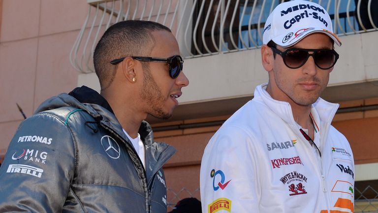 Hamilton and Sutil are former friends