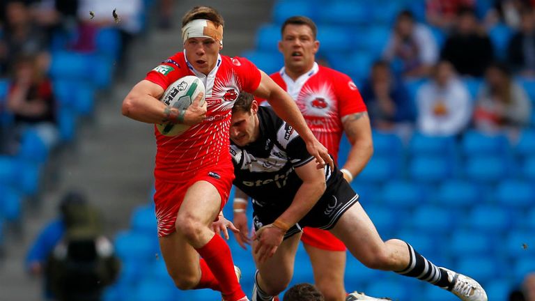 Theo Fages: scored a late try for Salford City Reds