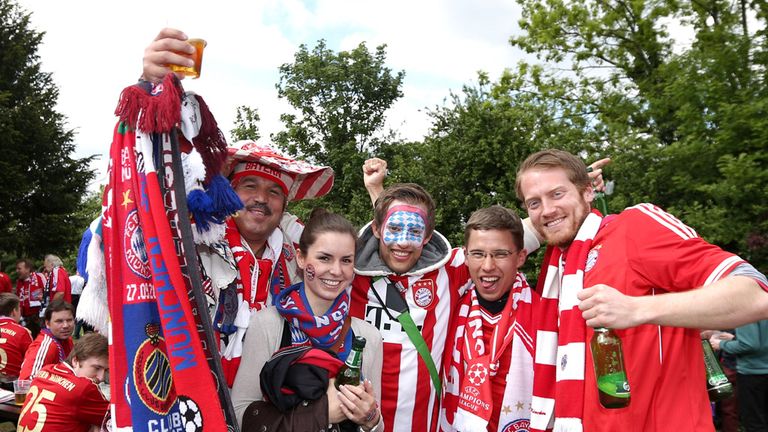 Bayern supporters also took time to enjoy London.