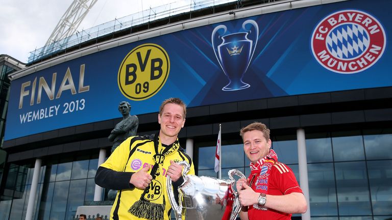 There was a photo opportunity outside Wembley.