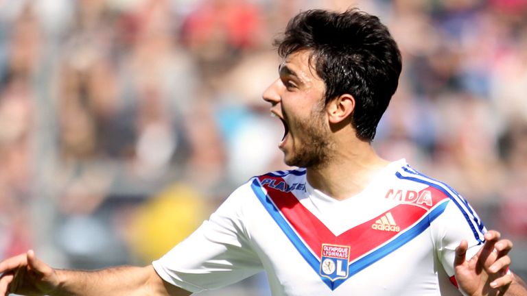 Lyon's French midfielder Clement Grenier  celebrates after scoring during the French L1 football match Nice (OGCN) versus Lyon (OL), on May 19, 2013 at the Ray stadium, in Nice, southeastern France. AFP PHOTO / JEAN CHRISTOPHE MAGNENET        (Photo credit should read JEAN CHRISTOPHE MAGNENET/AFP/Getty Images)